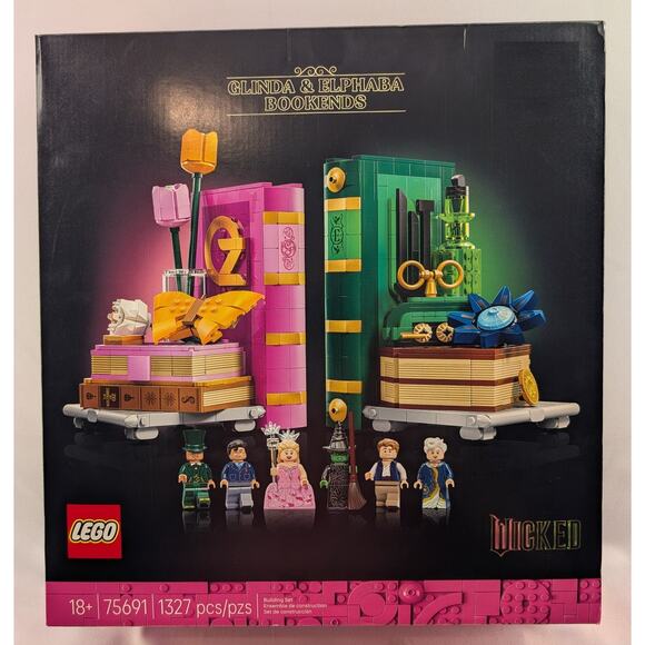 New The LEGO Glinda & Elphaba Bookends (75691) - Picture 4 of 9
